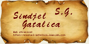 Sinđel Gatalica vizit kartica